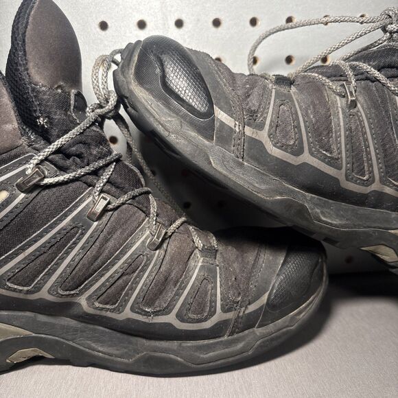 Salomon X Ultra Mid GTX Hiking Boots Mens Sz 9 Black Gray Goretex Waterproof main image 7